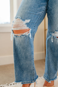 Rose 90's Straight Jeans by Judy Blue - LT Wash