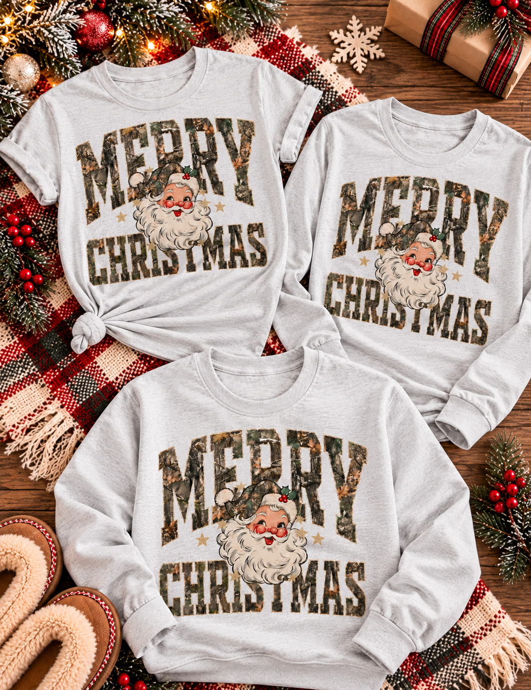 Santa's Southern Side Tee or Sweatshirt