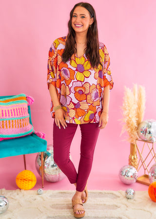 Groovy Blooms Top* FINAL SALE ** FINAL SALE *