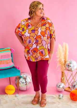 Groovy Blooms Top* FINAL SALE ** FINAL SALE *