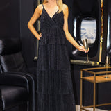 Midnight Glamour Layered Maxi Dress - FINAL SALE