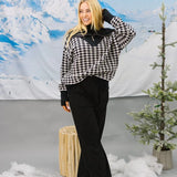 Houndstooth Print Pullover  - PREORDER