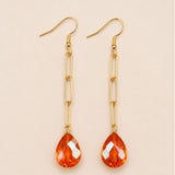 Chill with Me Dangle Earrings - Orange