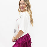 Sequin Ghosts Halloween Top