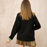 Velvet Pumpkins Halloween Top