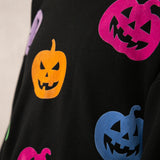 Velvet Pumpkins Halloween Top