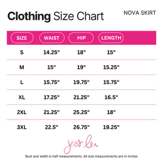 Nova Red Denim Skirt