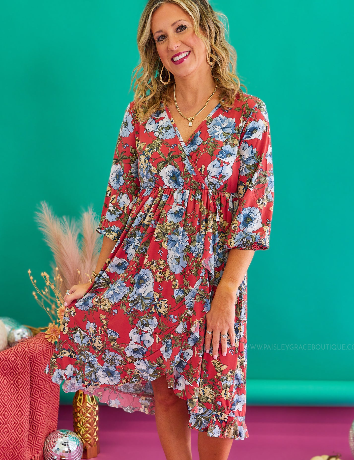 Dream Chaser Dress - Rust - LAST ONES FINAL SALE