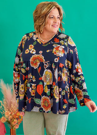 Watch Me Now Top - Dark Navy* FINAL SALE *