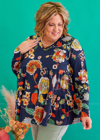 Watch Me Now Top - Dark Navy* FINAL SALE *