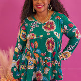 Watch Me Now Top - Green* FINAL SALE *