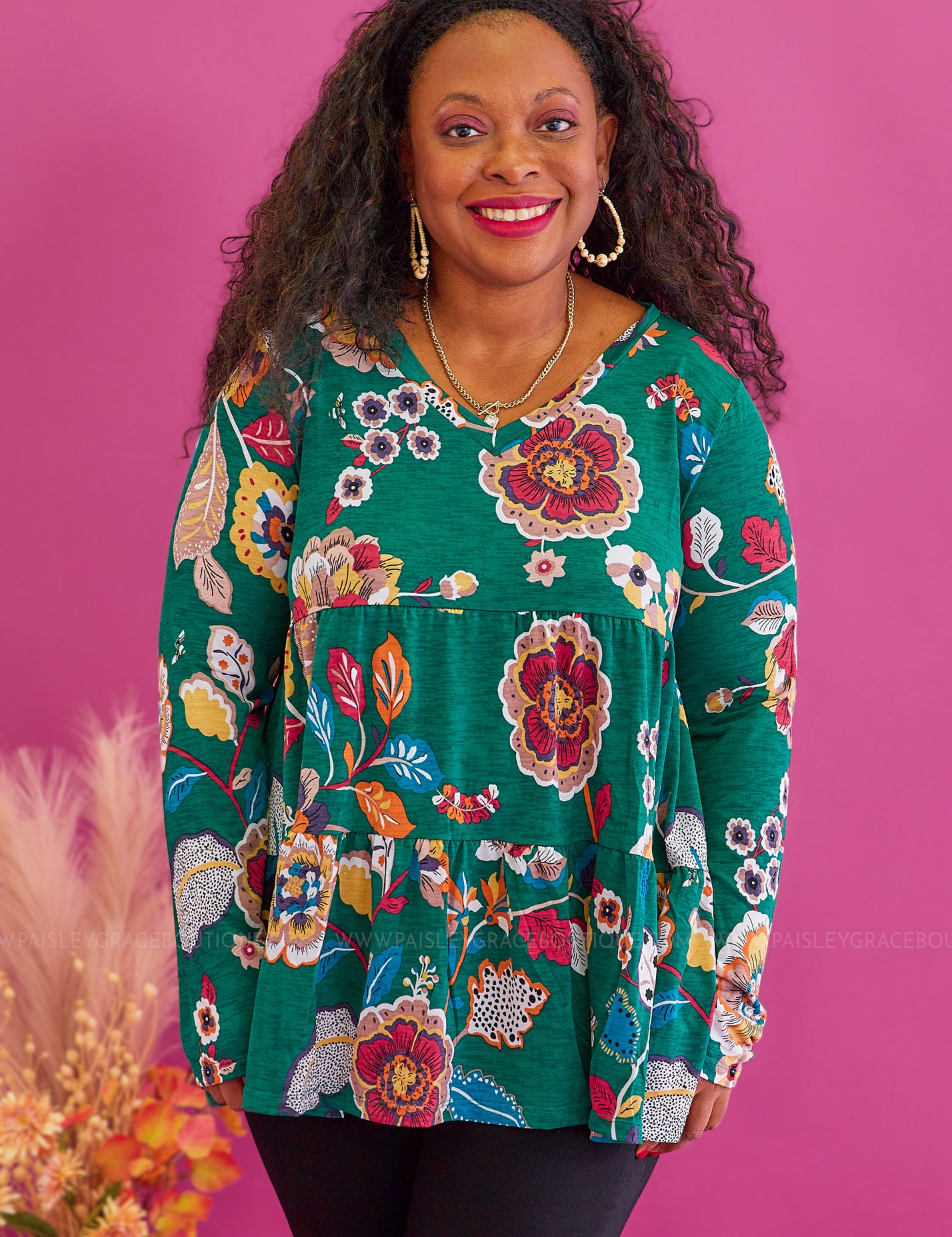Watch Me Now Top - Green* FINAL SALE *