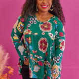 Watch Me Now Top - Green* FINAL SALE *