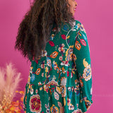 Watch Me Now Top - Green* FINAL SALE *