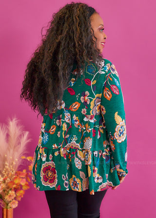 Watch Me Now Top - Green* FINAL SALE *