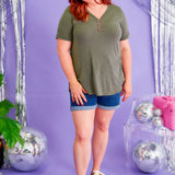 Living My Life Top - Olive* LAST ONES FINAL SALE *