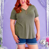 Living My Life Top - Olive* LAST ONES FINAL SALE *