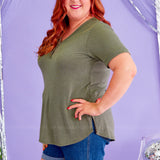 Living My Life Top - Olive* LAST ONES FINAL SALE *