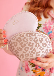 Stella Scallop Set - Leopard/Blush