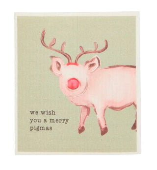 Christmas Farm Animal Dishcloths by Mudpie