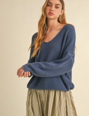 Sasha Textured Sweater - 3 Colors LAST ONES FINAL SALE