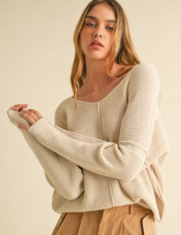 Sasha Textured Sweater - 3 Colors LAST ONES FINAL SALE