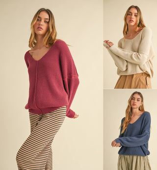 Sasha Textured Sweater - 3 Colors - PREORDER