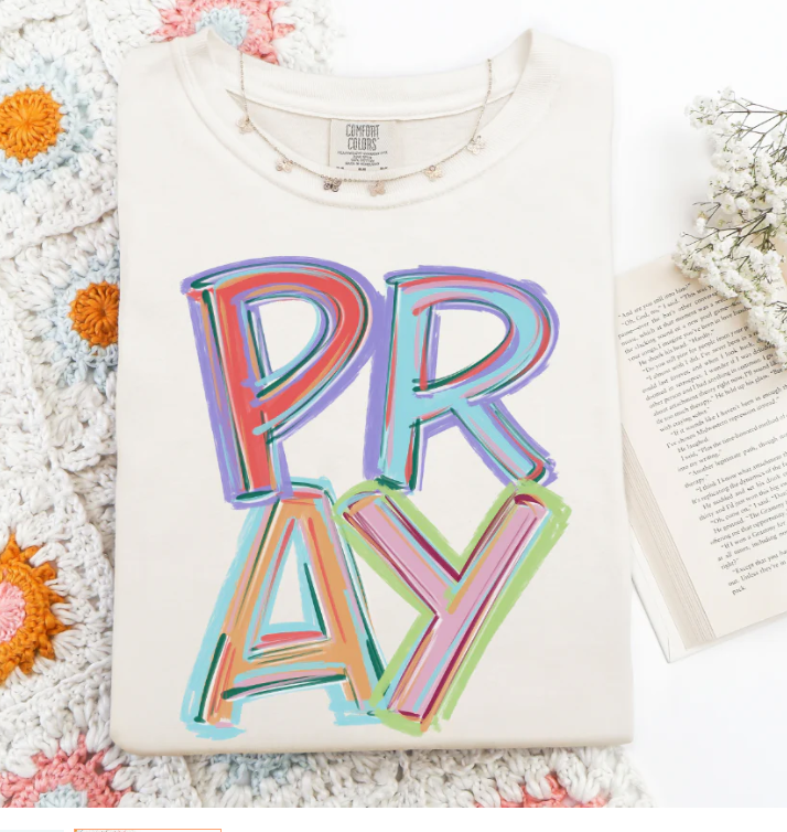 Stacked Pray Graphic Tee