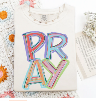 Stacked Pray Graphic Tee
