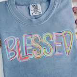 Watercolor Blessed Graphic Tee