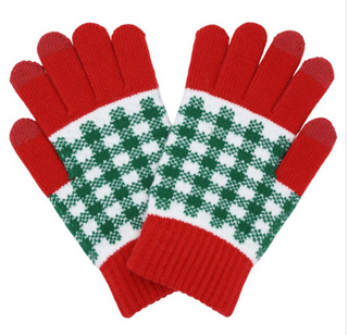 DB - Checkered Gloves - Red