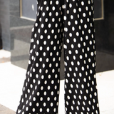 The Earhart Pants - Black Polka Dot PREORDER