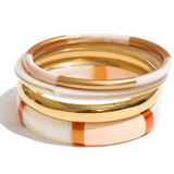 Waterproof The Socialite Bangle Set - Beige - PREORDER