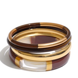 Waterproof The Socialite Bangle Set - Brown - PREORDER