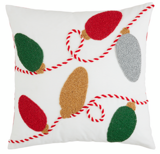 Lights Beaded Pillow By Mud Pie