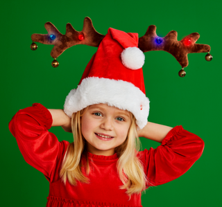 Singing Reindeer Santa Hat by Mudpie