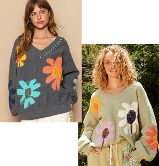 Lilou Floral Sweater - PREORDER