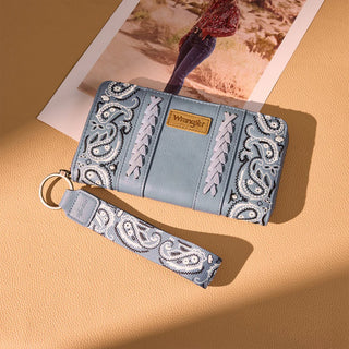Wrangler Paisley Print Wallet - Jean