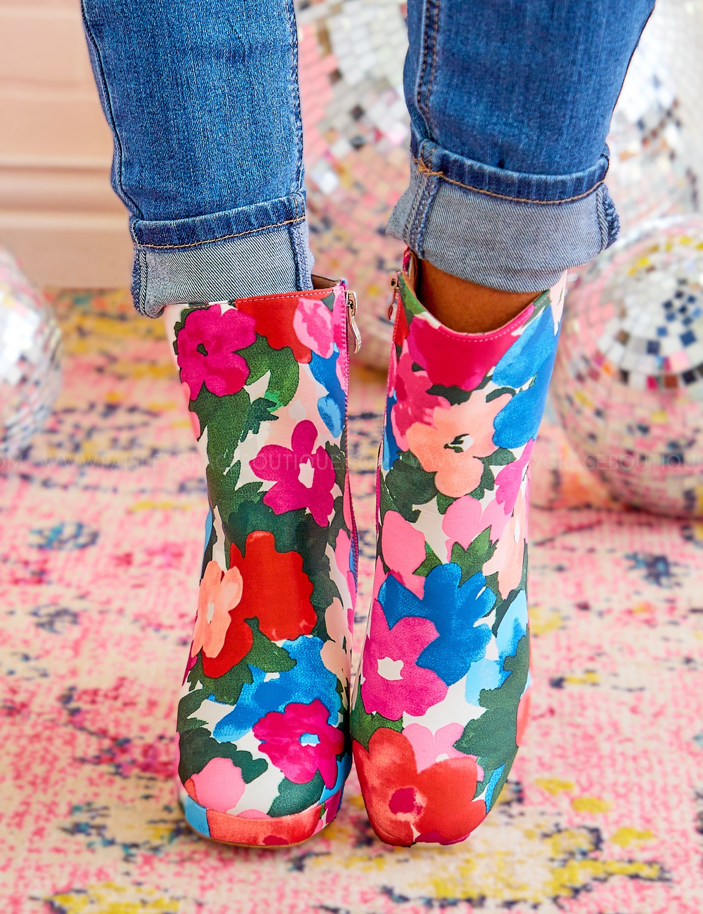 Wynne Booties by Corkys - Flowers* FINAL SALE * - ALL STAR SALE