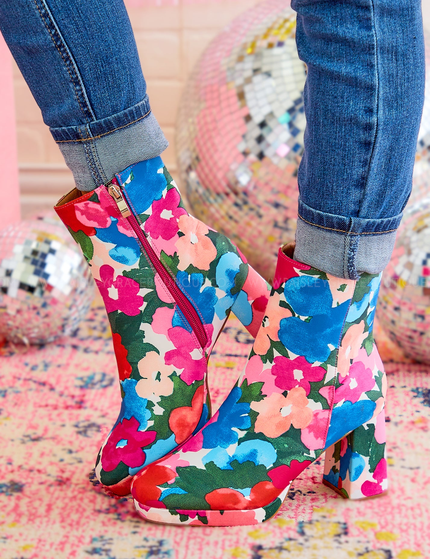 Wynne Booties by Corkys - Flowers* FINAL SALE * - ALL STAR SALE