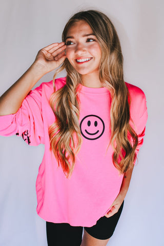 Being Kind Matters Neon Pink Sweatshirt - FINAL SALE