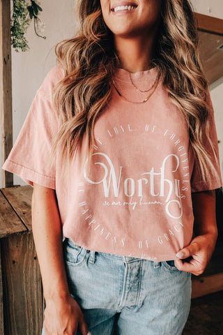 Worthy Solid Mock Neck Tee - PREORDER