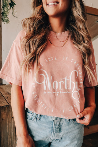 Worthy Solid Mock Neck Tee - PREORDER