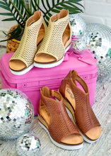 Load image into Gallery viewer, Sugar Momma Wedges by Corkys - Cognac
