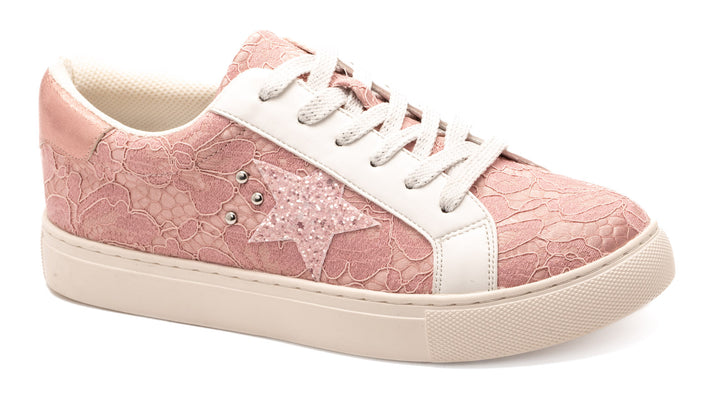 Supernova Sneakers by Corkys - Pink Lace - ALL SALES FINAL