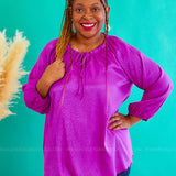 Greenwich Glam Top - Magenta* FINAL SALE ** FINAL SALE *
