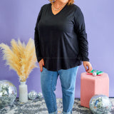 Time of Your Life Top - Black* FINAL SALE *