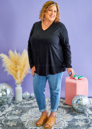 Time of Your Life Top - Black* FINAL SALE *