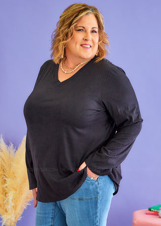 Time of Your Life Top - Black* FINAL SALE *