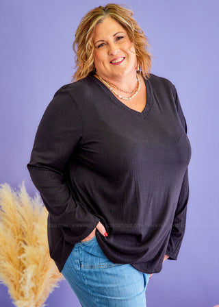 Time of Your Life Top - Black* FINAL SALE *